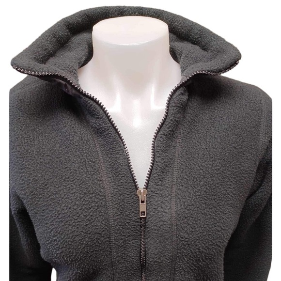 Patagonia Women's Charcoal Gray Teddy Fleece Jacket - Picture 4 of 13